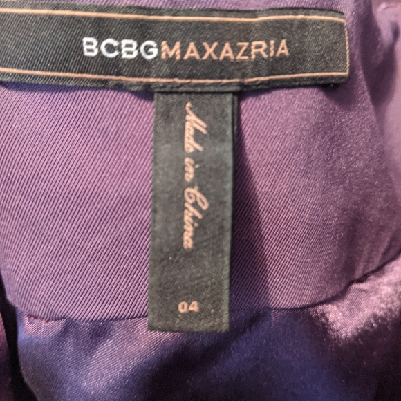 BCBGMAXAZRIA Purple Halter Dress - Picture 4 of 4